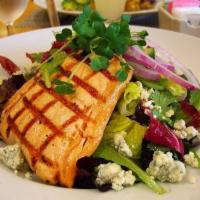 Grilled Salmon & Caesar Salad · 