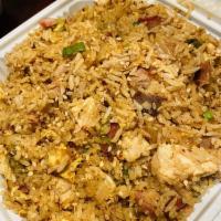 Hot and Spicy Kimchi Fried Rice · Pork and chicken.