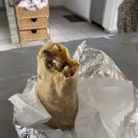 California Burrito · Served with asada, fries, pico, and cheese.