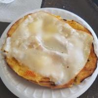 Egg Bagel Toasted Open Face · 