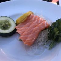 Seared Salmon Sashimi · 