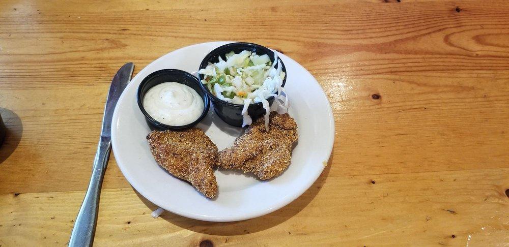 Catfish · Blackened or grilled catfish and choice of 2 sides. Served on a bed of herbed orzo pasta.