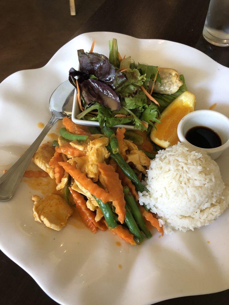 Yellow Curry · Mild yellow curry with coconut milk, potato, onion and carrot.