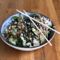 Buddha Bowl · Sauteed quinoa, barley, bok choy, avocado, carrot, cabbage, miso-soy vinaigrette and hoisin.
