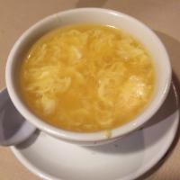Egg Flower Soup · Soup with beaten egg whites.