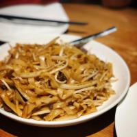 Beef Chow Fun · Stir fried vegetables and noodles.