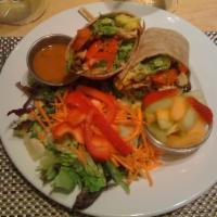 Moroccan Grilled Chicken Wrap · 