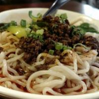 Dan Dan Noodles · Dan dan noodles mix with Chinese authentic spicy sauce.