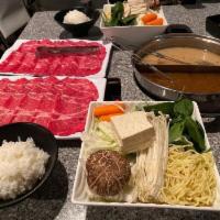 American Kobe Beef · All Shabu course includes choice of broth ,assorted veggies,ramen and rice.

Raised with no ...