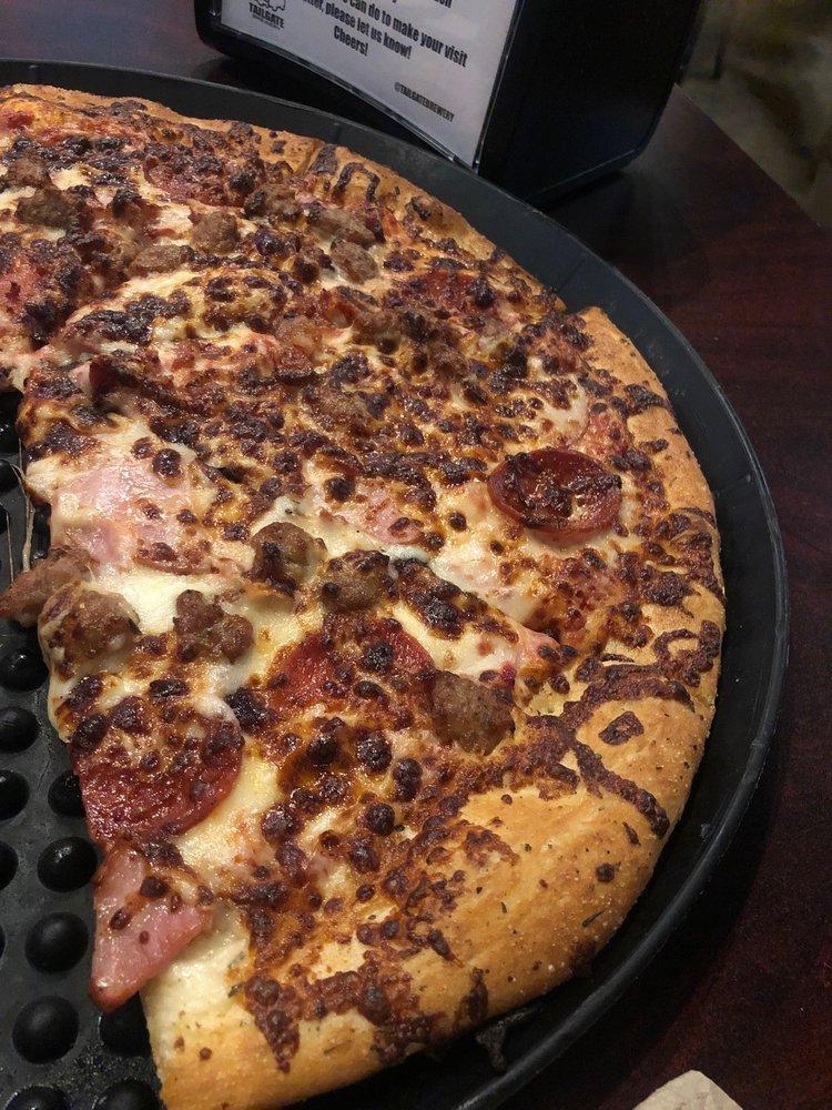 Meat Lovers Pizza · Fresh-made marinara, shredded mozzarella, pepperoni, sausage, Canadian bacon, and bacon. Substitute the meat for Beyond Meat for an additional charge.