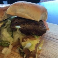 Baby Burgers · 2 pieces. Served on a bun with your choice of lettuce, pickles, tomatoes, fresh or sauteed o...