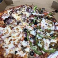 Cheese Pizza with 3 Toppings · 