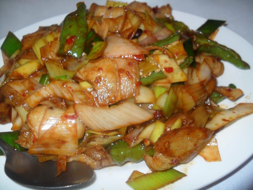 Double Cooked Pork · Hot and spicy.