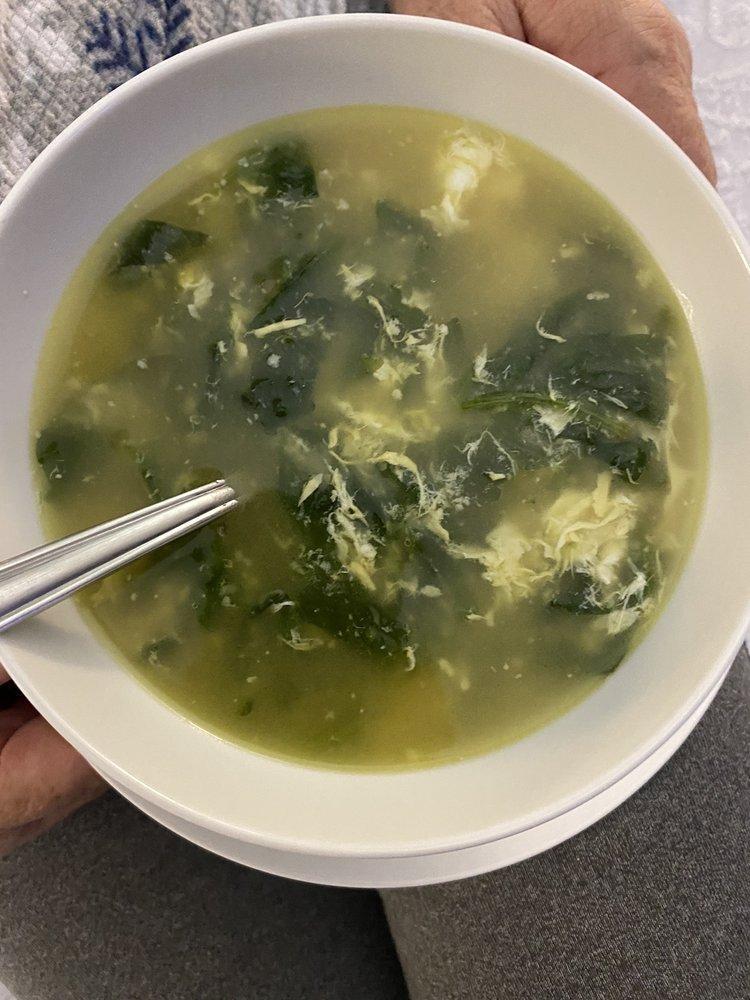 Stracciatella Soup · Spinach and egg drop with Parmigiano.