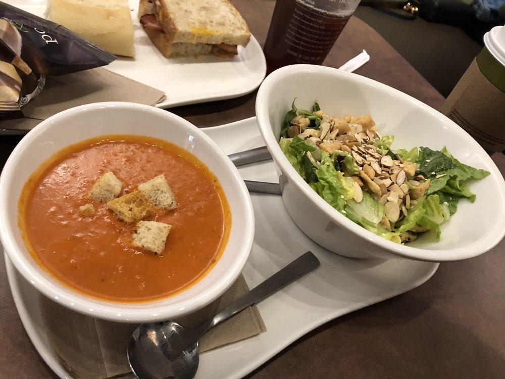 Panera Bread · Salad · Healthy · Vegetarian · Coffee and Tea · Bakery · Soup · American · Sandwiches · Breakfast · Cafe · Salads · Pizza