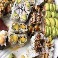 Godzilla Roll · Deep fried spicy tuna, yellowtail, salmon, avocado and cream cheese, topped with spicy mayo,...