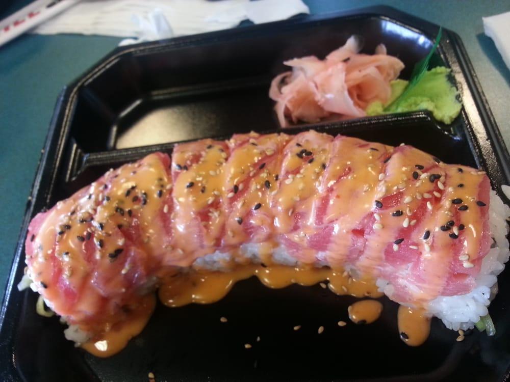 Tuna Roll · Yellow-fin tuna inside.