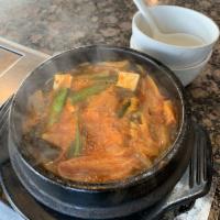 Kimchi Jjigae · Kimchi stew. Spicy.