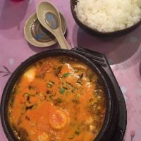 Spicy Soft Tofu Soup · 