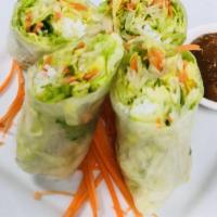 2 Fresh Rolls · Freshly rolled with lettuce and rice paper, served with peanut sauce.