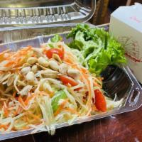 Papaya Salad with Sticky Rice · 