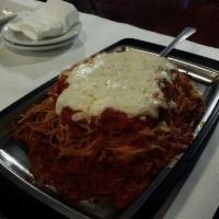 Baked Spaghettini Marinara · 