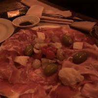 Antipasto Misto · Meat platter: Prosciutto San Daniele, mortadella, soppressata, coppa, green olives, Parmigia...