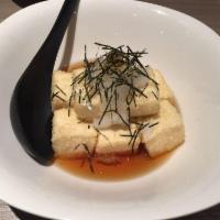 Agedashi Tofu · Fried silken tofu.