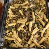 Rigatoni with Spicy Sausage and Rapini · 