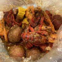 Shrimp and Crawfish Combo · Served with shrimp (1 lb.) and crawfish (1/2 lb). All combos are served with potato, corn an...
