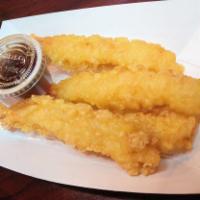 4 Shrimp Tempura · 4 Crispy Battered Shrimp.  Served with our Homemade dipping Sauce.  