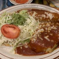 Enchilada · A soft corn tortilla stuffed with your choice of filling with enchilada sauce and cheese. Se...