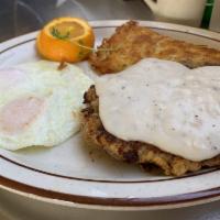 Chicken Fried Steak · Our best seller made with fresh cubed steak in a seasoned breading, grilled to order, and th...
