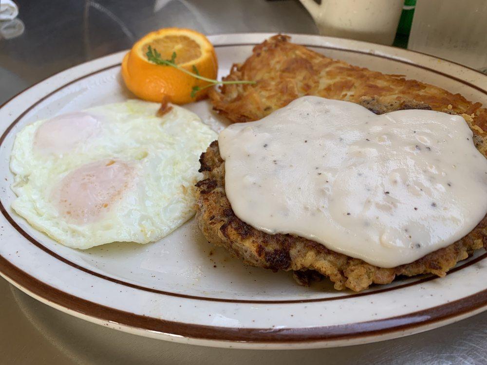 Chicken Fried Steak · Our best seller made with fresh cubed steak in a seasoned breading, grilled to order, and then topped with country gravy.