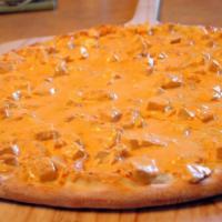 Buffalo Chicken Pizza · Fresh grilled chicken breast smothered with a blend of blue cheese and our signature hot win...