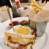 Croque Madame - Ham, Cheese & Egg · 