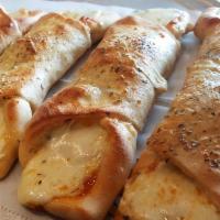 Pepperoni Rolls · (4) Fresh, made to order. Also available in broccoli, sausage and spinach.