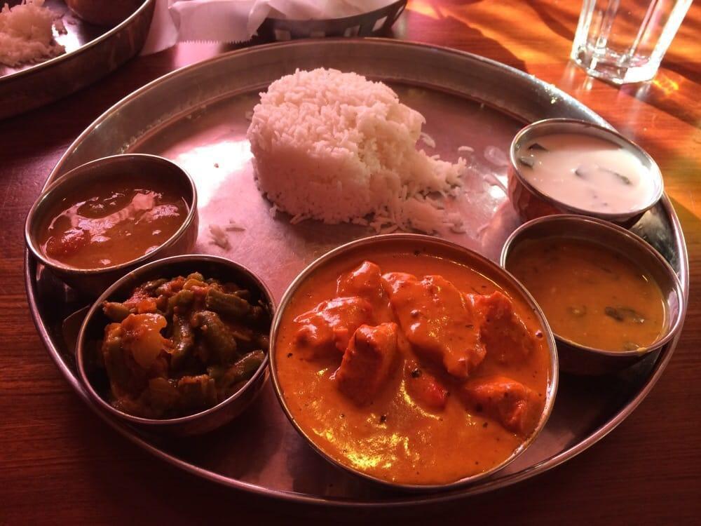 Chicken Makhani · Boneless chicken cooked in a butter sauce. Served with rice.