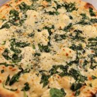 Spinach and Garlic Pizza · 