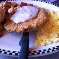 Country-fried Steak and Eggs · 