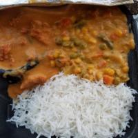 Vegetable Korma Combination Special · Mixed vegetable curry.