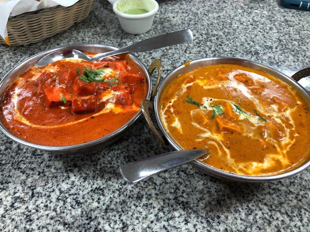 Paneer Tikka Masala · Paneer pieces tossed in tomato paste, cashew paste, cream, onion, bell pepper base gravy with homemade sauce.