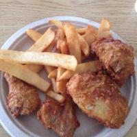 Fries Chicken And Chips · 
