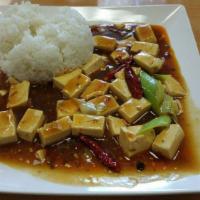 Mapo Tofu on Rice · 