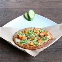 Chicken Jalapeno Flat Bread · Garlic, cheese topped with chicken and jalapenos.