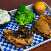Two Meat Combo  · Double your pleasure with Georgia Chopped Pork, Texas Beef Brisket, Southside Rib Tips, Coun...