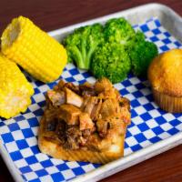 Georgia Chopped Pork Platter · Award-winning, slow-smoked chopped pork topped with Rich & Sassy®. Served with choice of two...