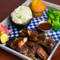 Southside Rib Tips Platter · A pound of Memphis-style, dry-rubbed tips. Served with a side of jalapeño pickled red onions...
