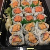 Spicy Combo · Spicy tuna (6), spicy yellowtail (6), and spicy salmon (6). 