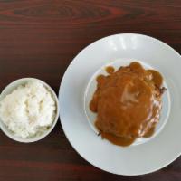51. Shrimp Egg Foo Young · Served with white rice.
